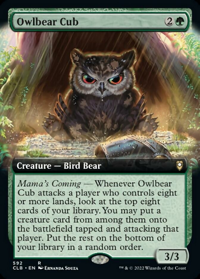 Owlbear Cub (Extended Art) [Commander Legends: Battle for Baldur's Gate] | Impulse Games and Hobbies