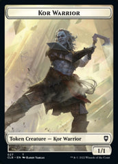 Kor Warrior // Shapeshifter (023) Double-sided Token [Commander Legends: Battle for Baldur's Gate Tokens] | Impulse Games and Hobbies