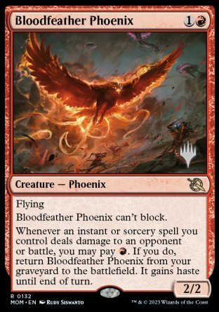 Bloodfeather Phoenix (Promo Pack) [March of the Machine Promos] | Impulse Games and Hobbies