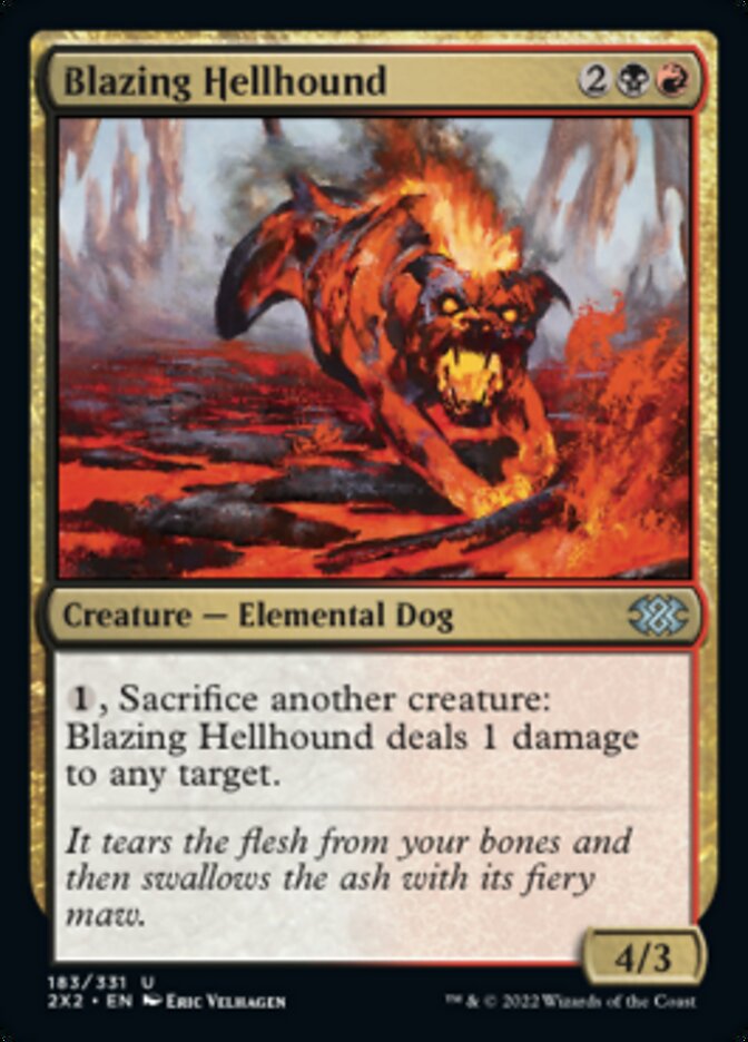 Blazing Hellhound [Double Masters 2022] | Impulse Games and Hobbies