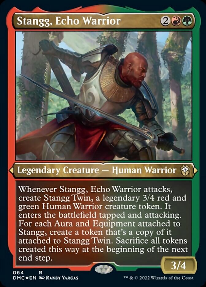 Stangg, Echo Warrior (Foil Etched) [Dominaria United Commander] | Impulse Games and Hobbies