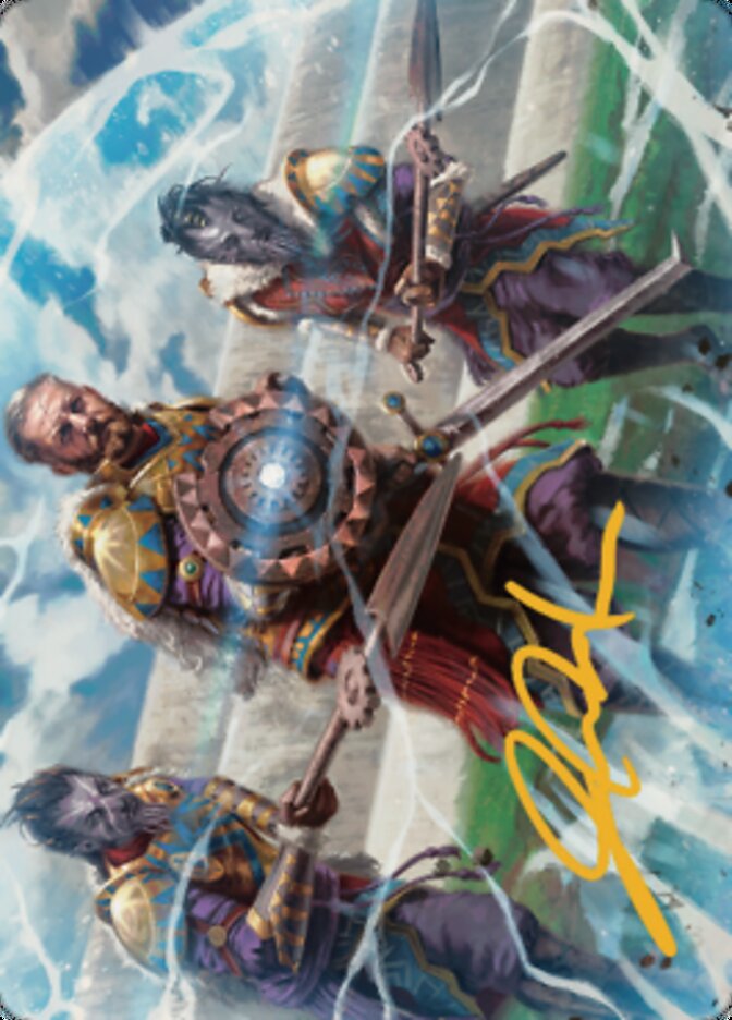 Argivian Phalanx Art Card (Gold-Stamped Signature) [Dominaria United Art Series] | Impulse Games and Hobbies