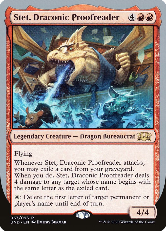 Stet, Draconic Proofreader [Unsanctioned] | Impulse Games and Hobbies