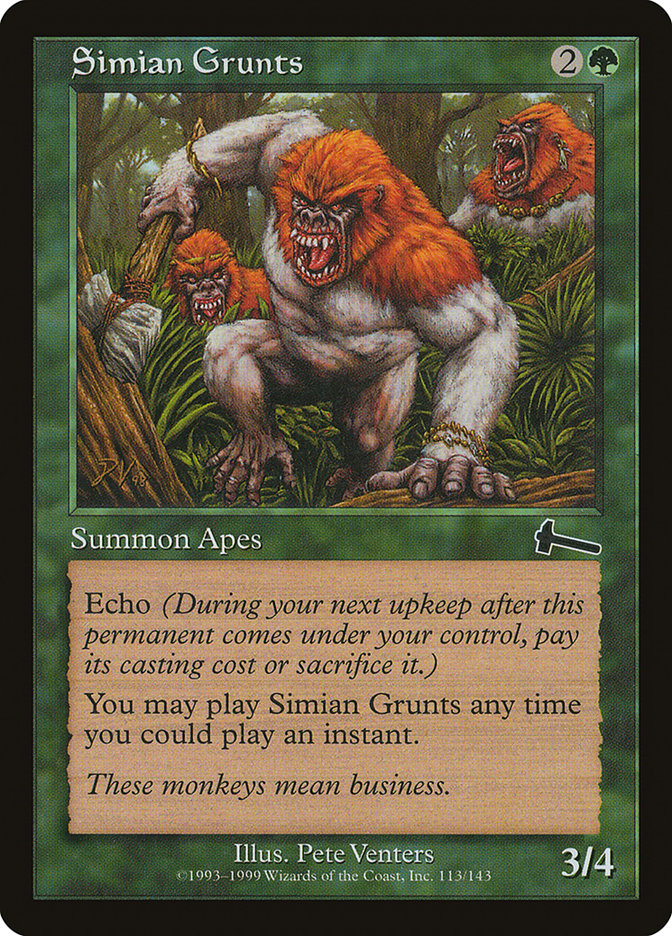 Simian Grunts [Urza's Legacy] | Impulse Games and Hobbies