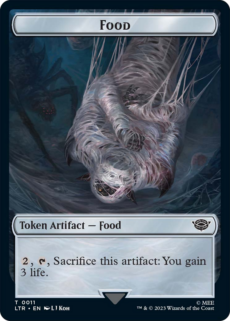 Food (11) // Tentacle Double-Sided Token [The Lord of the Rings: Tales of Middle-Earth Tokens] | Impulse Games and Hobbies