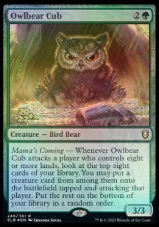 Owlbear Cub [Commander Legends: Battle for Baldur's Gate Prerelease Promos] | Impulse Games and Hobbies