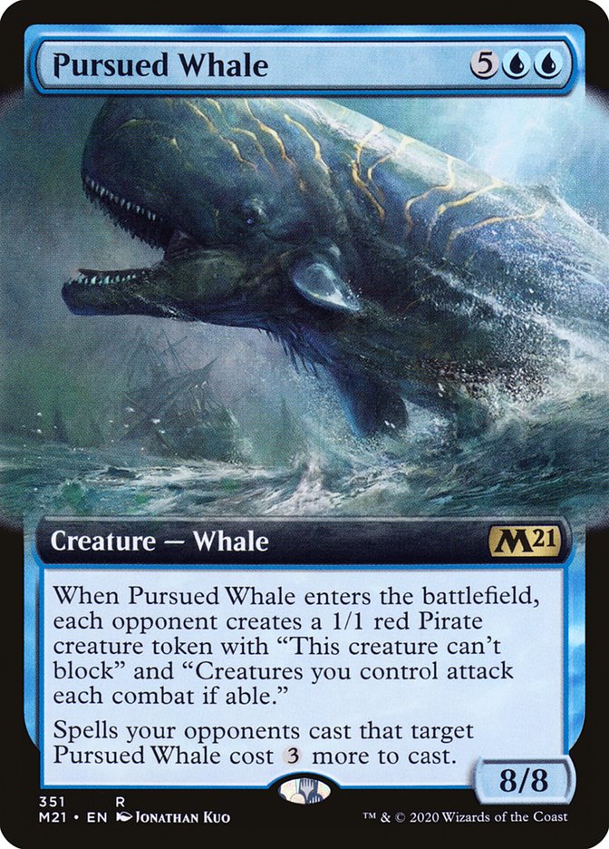 Pursued Whale (Extended Art) [Core Set 2021] | Impulse Games and Hobbies