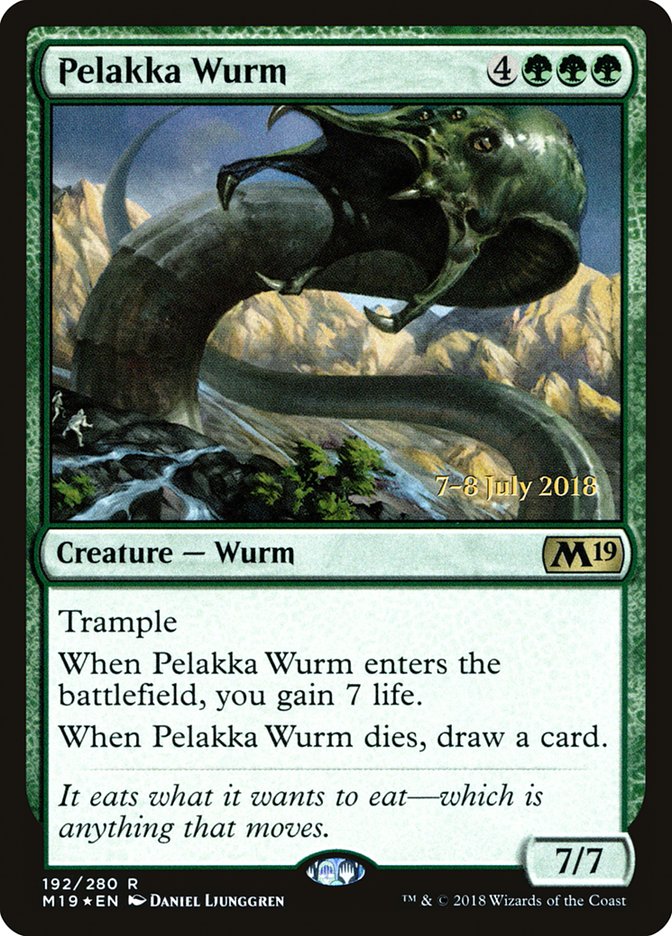 Pelakka Wurm [Core Set 2019 Prerelease Promos] | Impulse Games and Hobbies