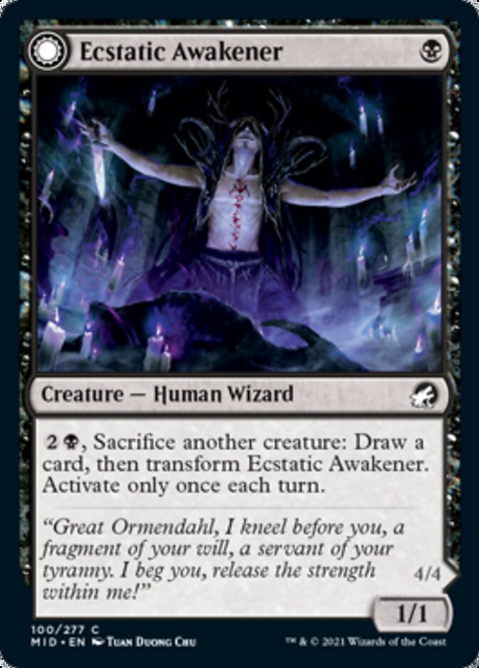 Ecstatic Awakener // Awoken Demon [Innistrad: Midnight Hunt] | Impulse Games and Hobbies