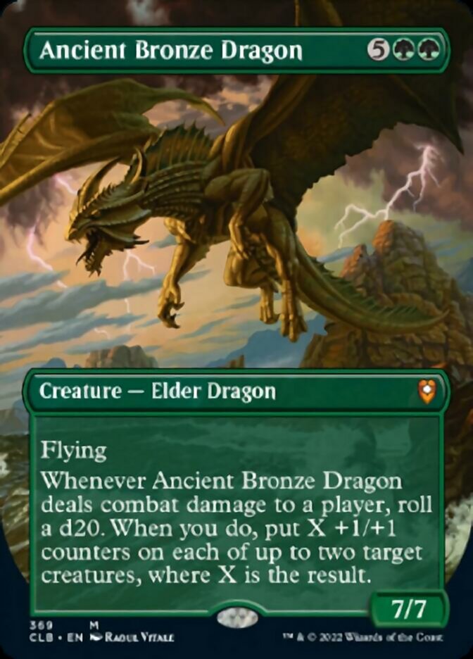 Ancient Bronze Dragon (Borderless Alternate Art) [Commander Legends: Battle for Baldur's Gate] | Impulse Games and Hobbies