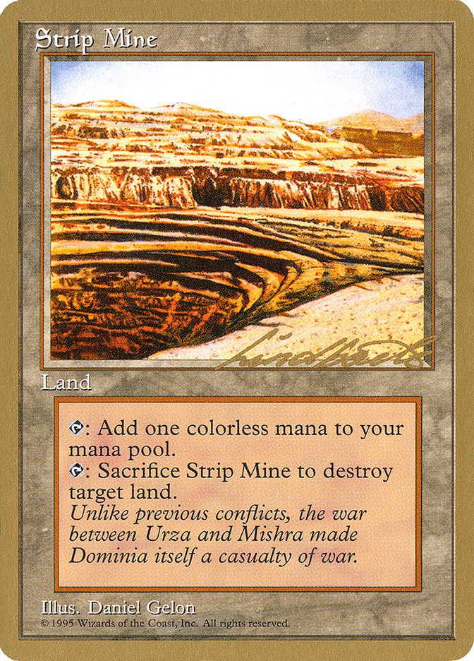 Strip Mine (Leon Lindback) [Pro Tour Collector Set] | Impulse Games and Hobbies