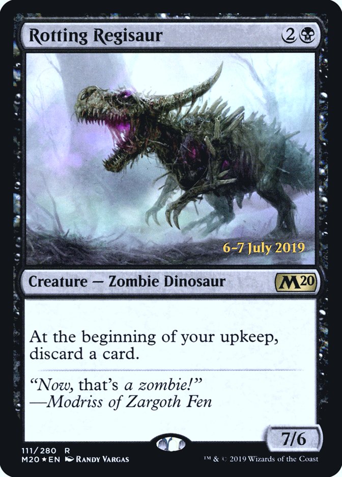 Rotting Regisaur  [Core Set 2020 Prerelease Promos] | Impulse Games and Hobbies