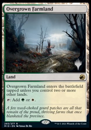 Overgrown Farmland (Promo Pack) [Innistrad: Midnight Hunt Promos] | Impulse Games and Hobbies