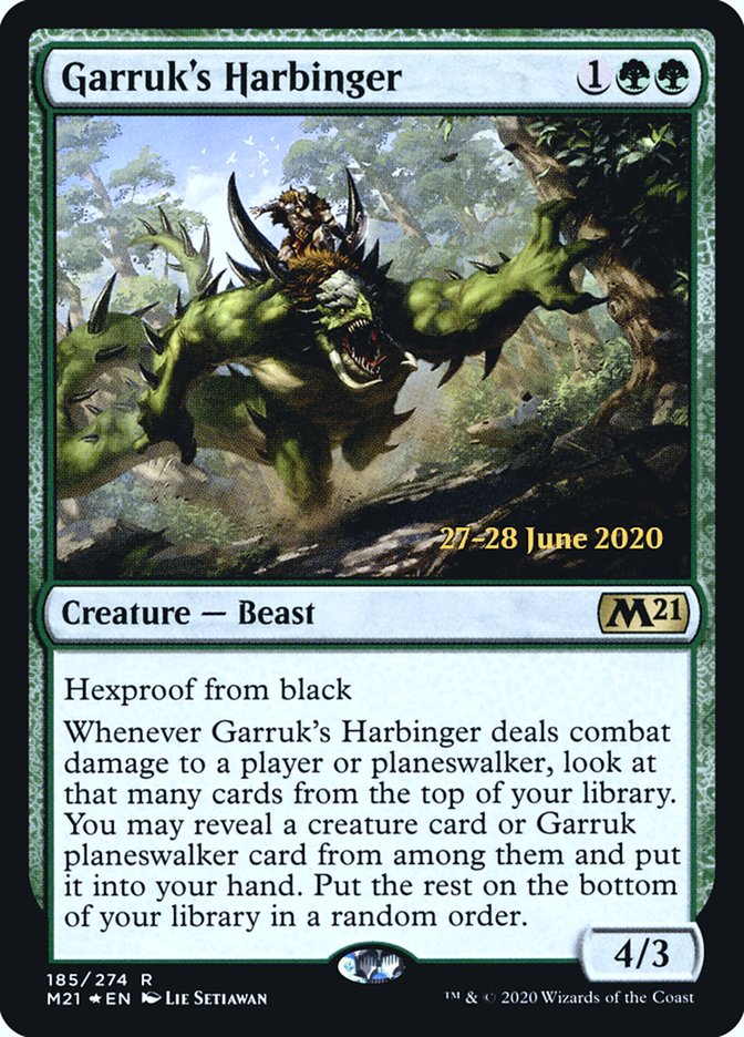 Garruk's Harbinger  [Core Set 2021 Prerelease Promos] | Impulse Games and Hobbies