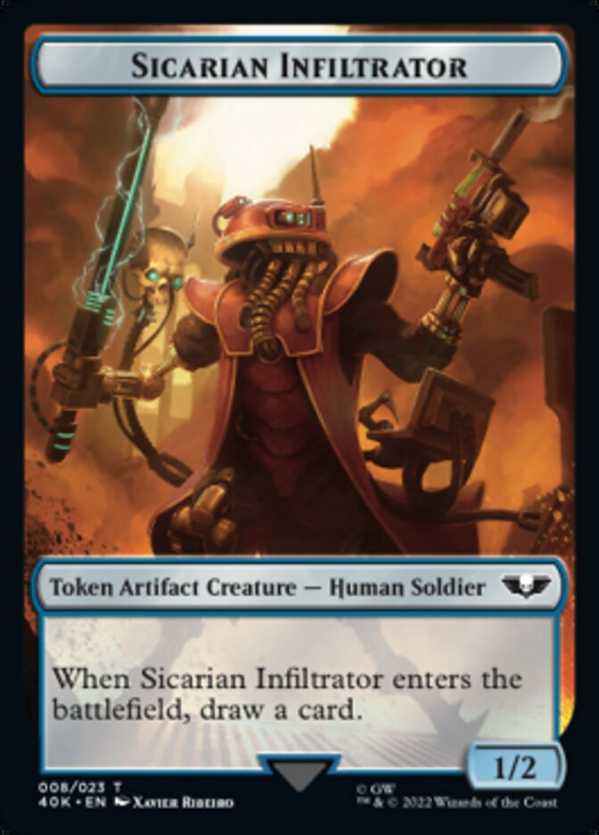 Soldier (003) // Sicarian Infiltrator Double-sided Token [Universes Beyond: Warhammer 40,000 Tokens] | Impulse Games and Hobbies