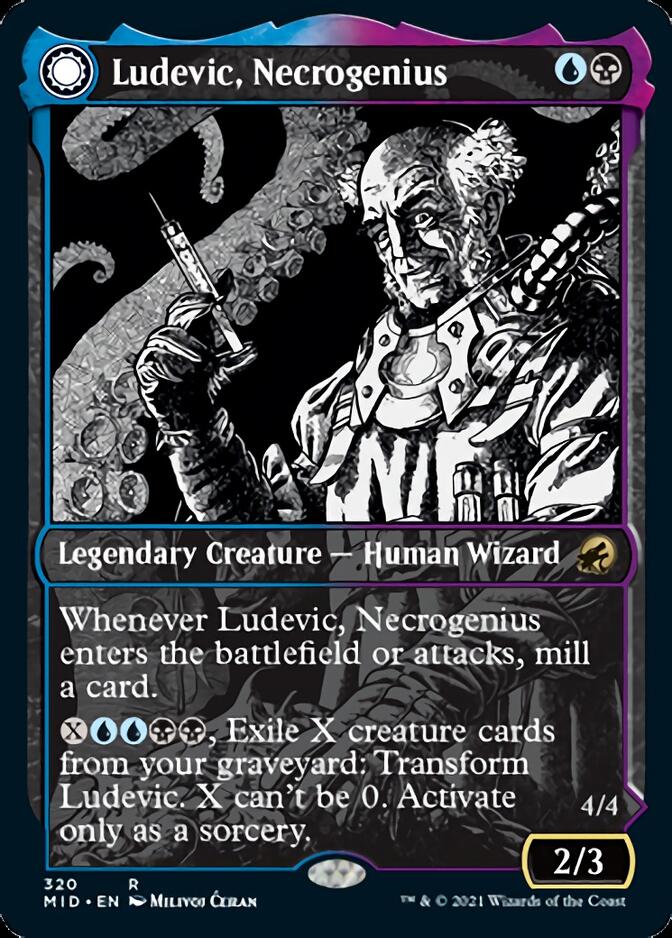 Ludevic, Necrogenius // Olag, Ludevic's Hubris (Showcase Eternal Night) [Innistrad: Midnight Hunt] | Impulse Games and Hobbies