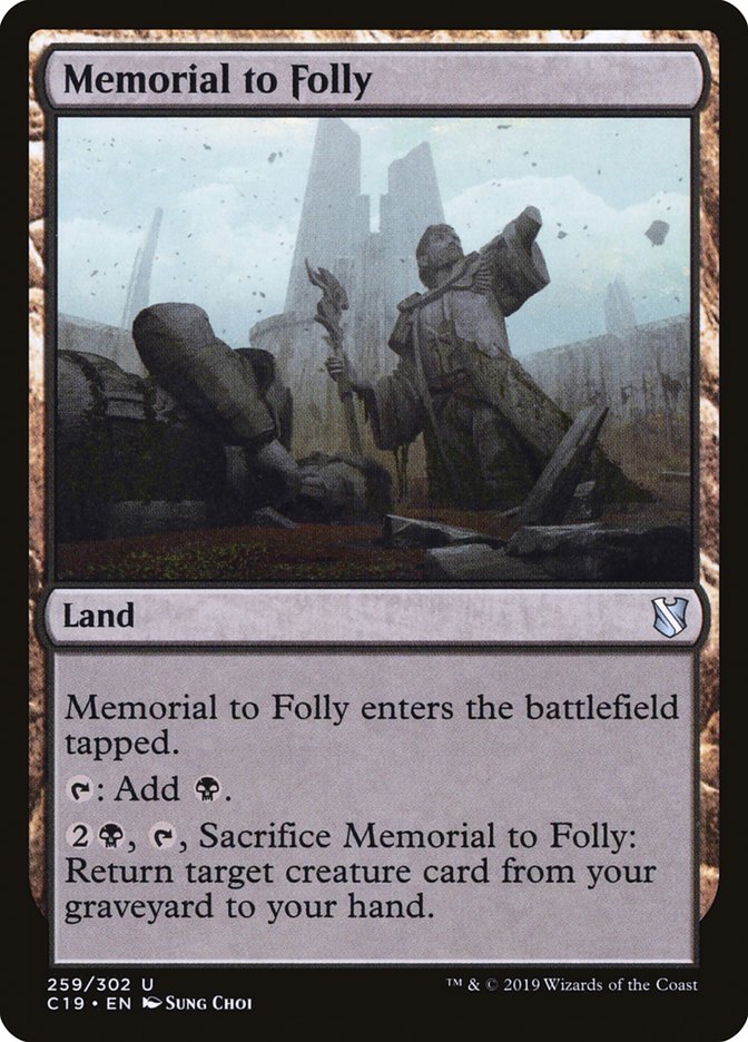 Memorial to Folly [Commander 2019] | Impulse Games and Hobbies