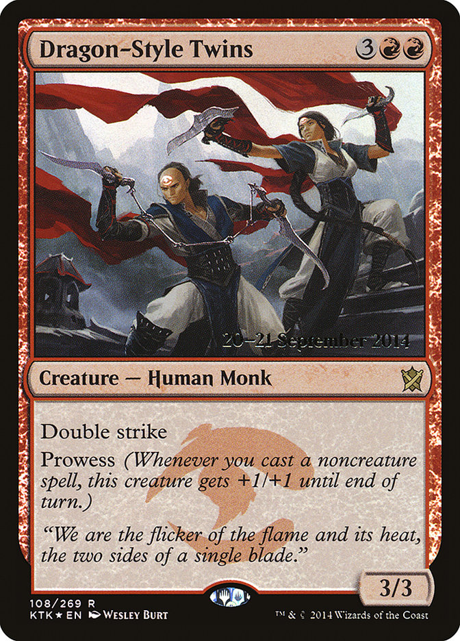 Dragon-Style Twins [Khans of Tarkir Prerelease Promos] | Impulse Games and Hobbies