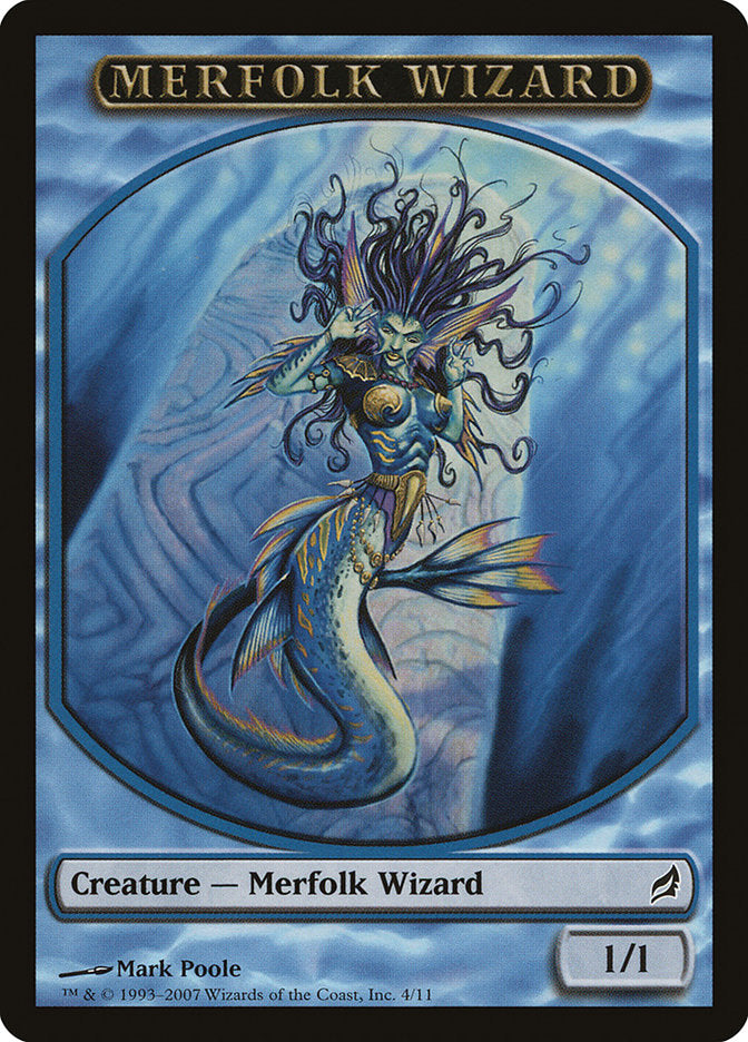 Merfolk Wizard Token [Lorwyn Tokens] | Impulse Games and Hobbies