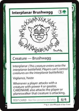 Interplanar Brushwagg (2021 Edition) [Mystery Booster Playtest Cards] | Impulse Games and Hobbies