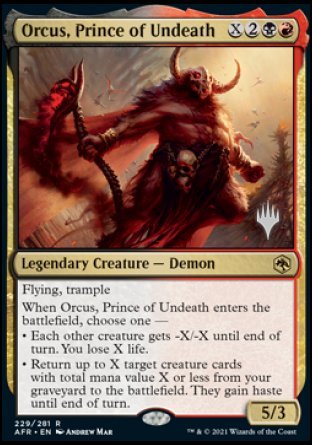 Orcus, Prince of Undeath (Promo Pack) [Dungeons & Dragons: Adventures in the Forgotten Realms Promos] | Impulse Games and Hobbies