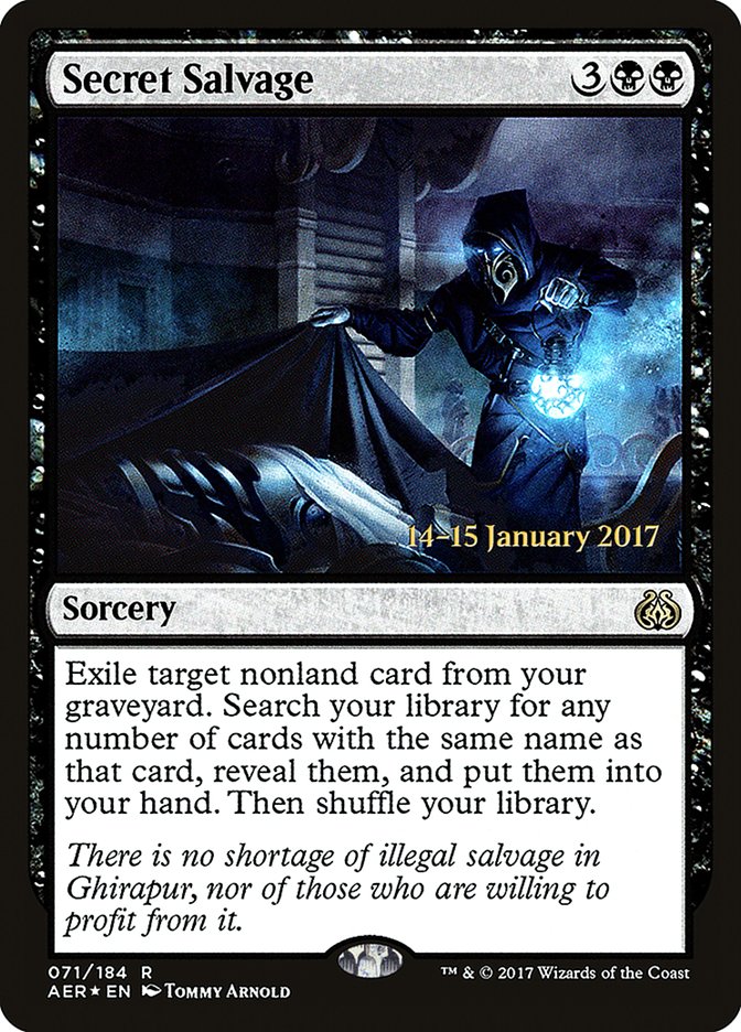 Secret Salvage [Aether Revolt Prerelease Promos] | Impulse Games and Hobbies