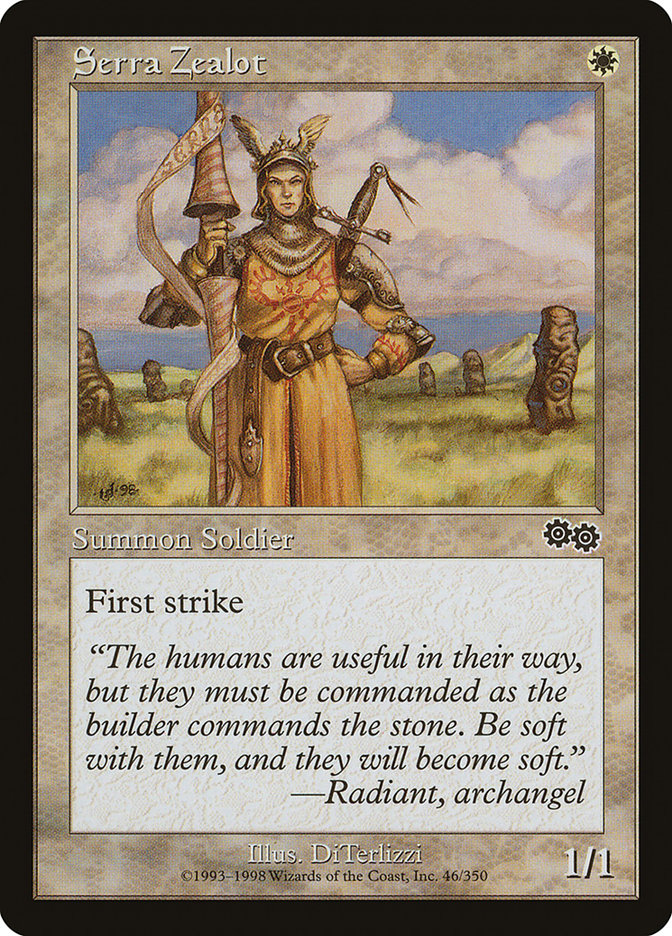 Serra Zealot [Urza's Saga] | Impulse Games and Hobbies