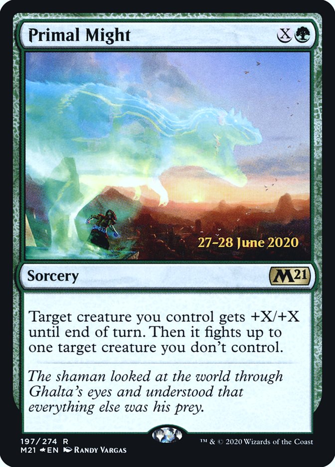 Primal Might  [Core Set 2021 Prerelease Promos] | Impulse Games and Hobbies