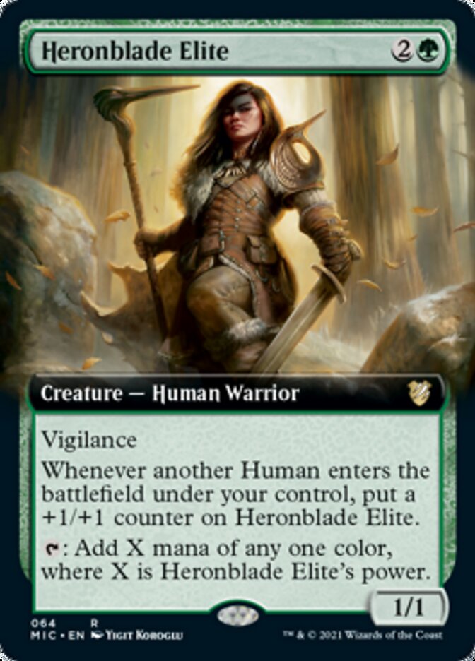 Heronblade Elite (Extended) [Innistrad: Midnight Hunt Commander] | Impulse Games and Hobbies