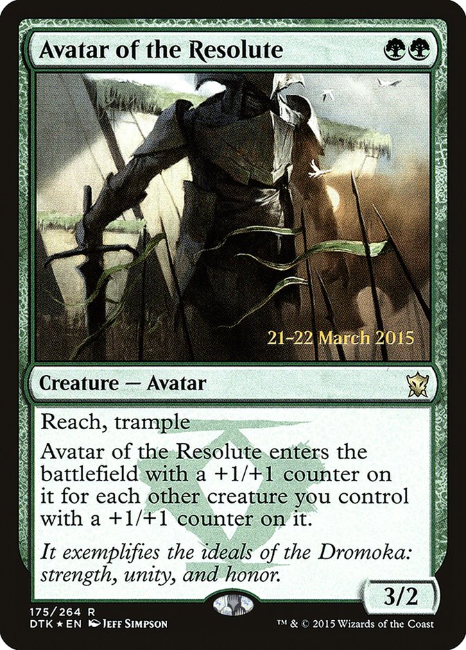 Avatar of the Resolute [Dragons of Tarkir Prerelease Promos] | Impulse Games and Hobbies