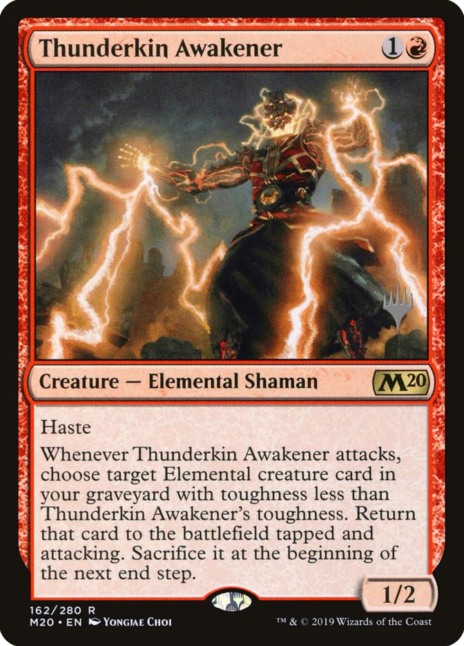 Thunderkin Awakener (Promo Pack) [Core Set 2020 Promos] | Impulse Games and Hobbies