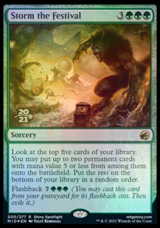 Storm the Festival [Innistrad: Midnight Hunt Prerelease Promos] | Impulse Games and Hobbies