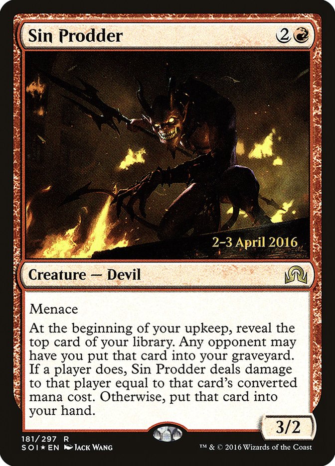 Sin Prodder [Shadows over Innistrad Prerelease Promos] | Impulse Games and Hobbies