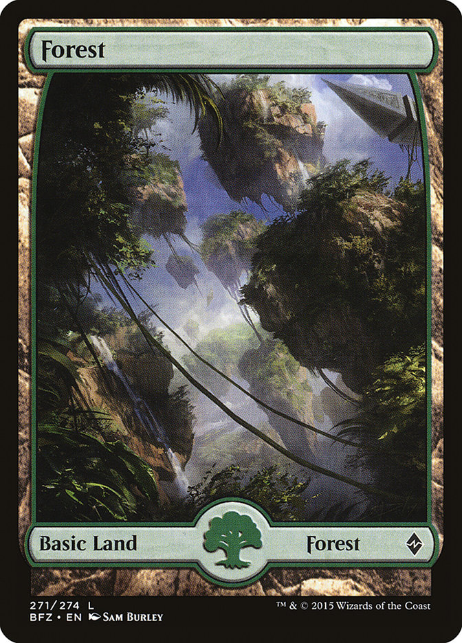 Forest (271) (Full Art) [Battle for Zendikar] | Impulse Games and Hobbies