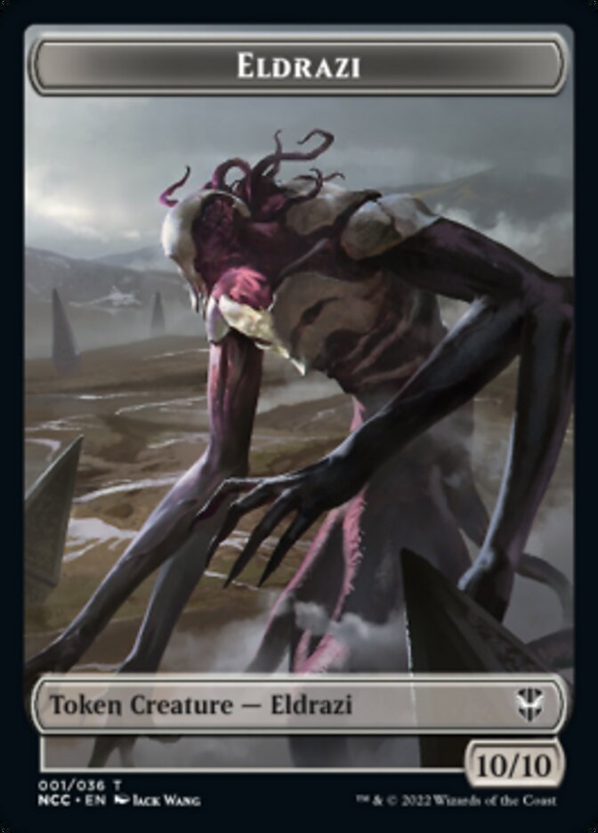 Eldrazi // Human Soldier Double-sided Token [Streets of New Capenna Commander Tokens] | Impulse Games and Hobbies