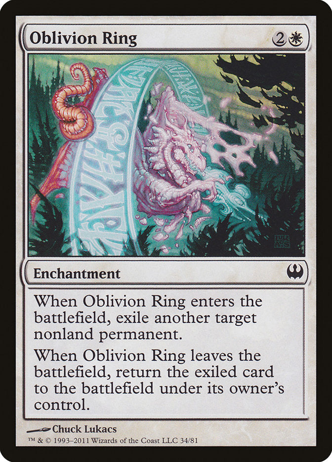 Oblivion Ring [Duel Decks: Knights vs. Dragons] | Impulse Games and Hobbies