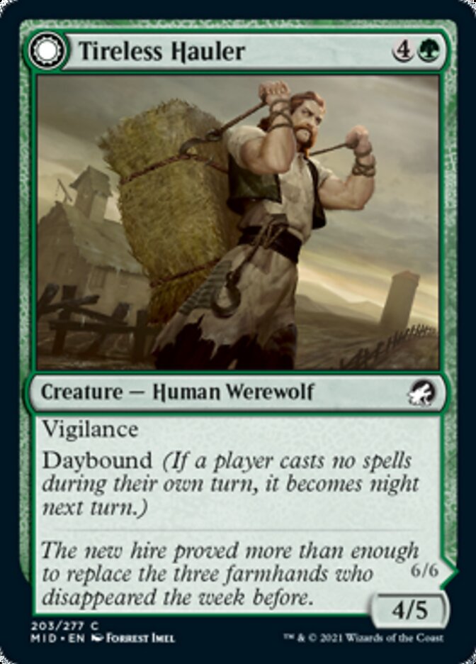 Tireless Hauler // Dire-Strain Brawler [Innistrad: Midnight Hunt] | Impulse Games and Hobbies