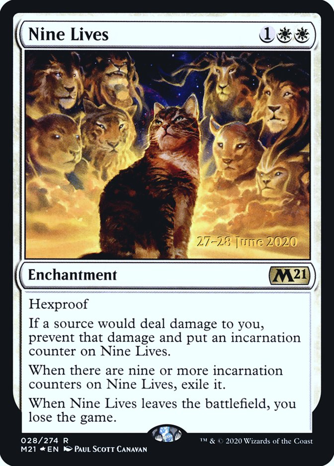 Nine Lives  [Core Set 2021 Prerelease Promos] | Impulse Games and Hobbies