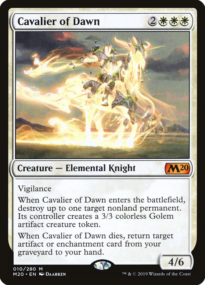 Cavalier of Dawn [Core Set 2020] | Impulse Games and Hobbies