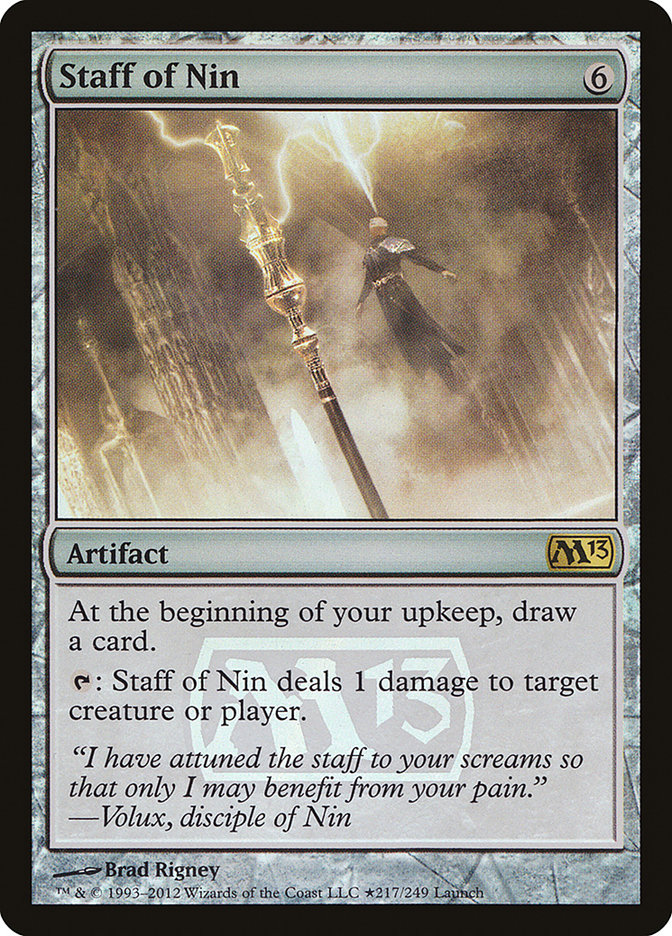 Staff of Nin [Magic 2013 Prerelease Promos] | Impulse Games and Hobbies