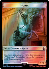 Horse // Food (0057) Double-Sided Token (Surge Foil) [Doctor Who Tokens] | Impulse Games and Hobbies