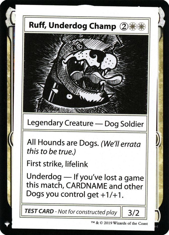 Ruff, Underdog Champ [Mystery Booster Playtest Cards] | Impulse Games and Hobbies