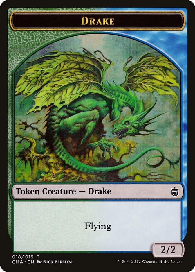 Drake Token [Commander Anthology Tokens] | Impulse Games and Hobbies