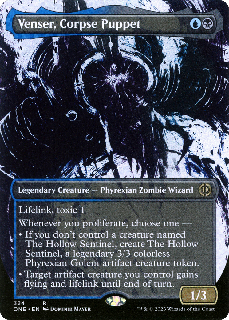 Venser, Corpse Puppet (Borderless Ichor) [Phyrexia: All Will Be One] | Impulse Games and Hobbies