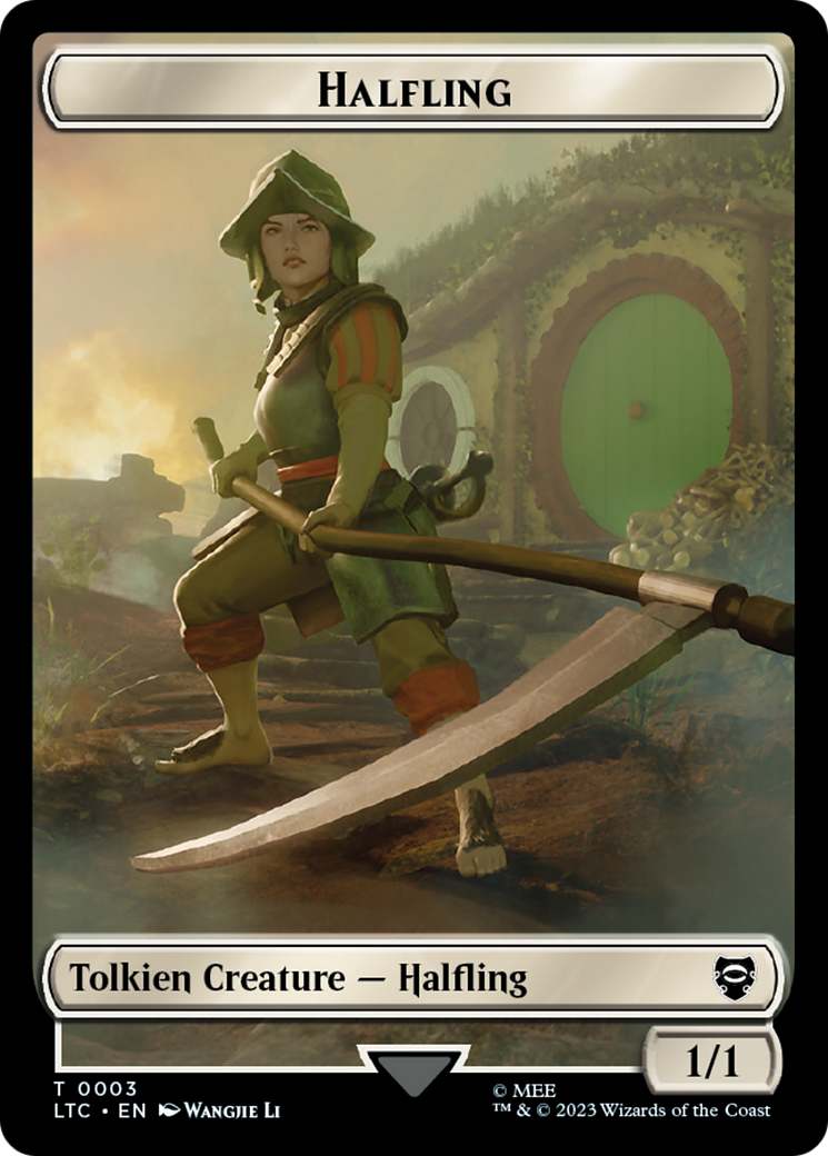 Halfling // Treasure Token [The Lord of the Rings: Tales of Middle-Earth Commander Tokens] | Impulse Games and Hobbies