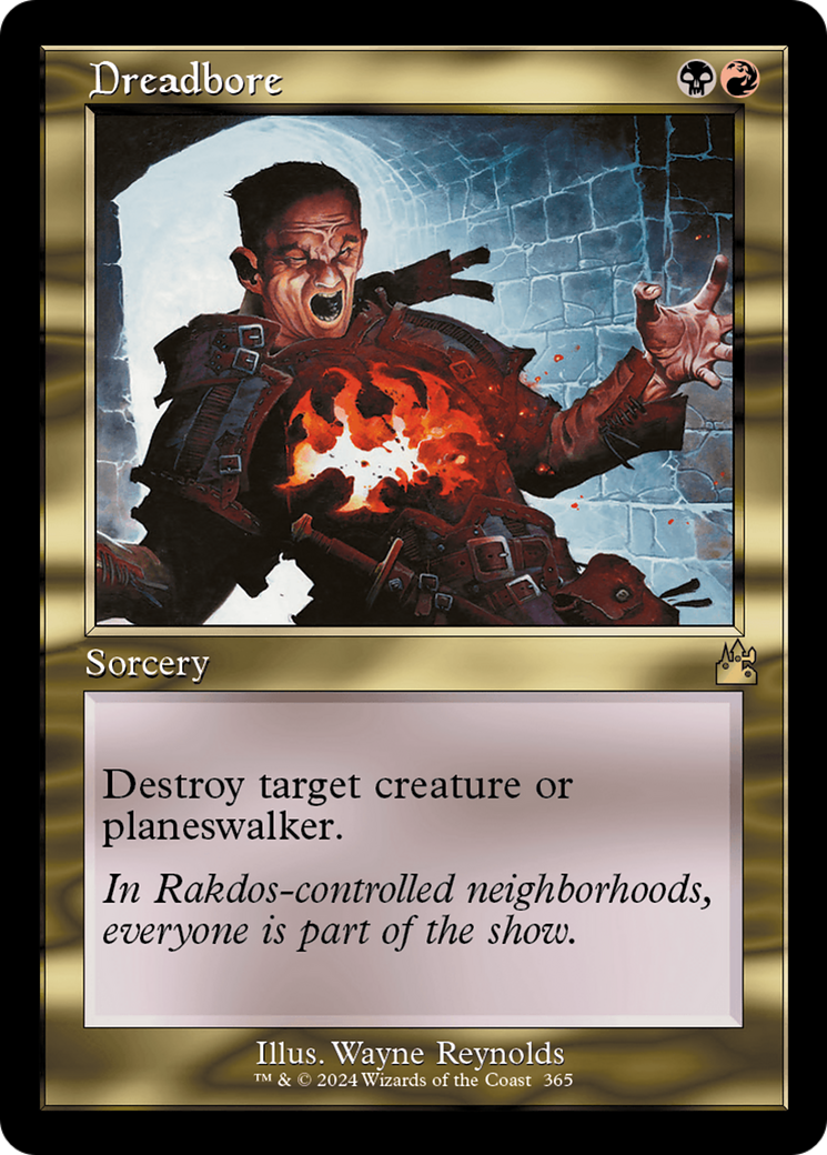 Dreadbore (Retro Frame) [Ravnica Remastered] | Impulse Games and Hobbies