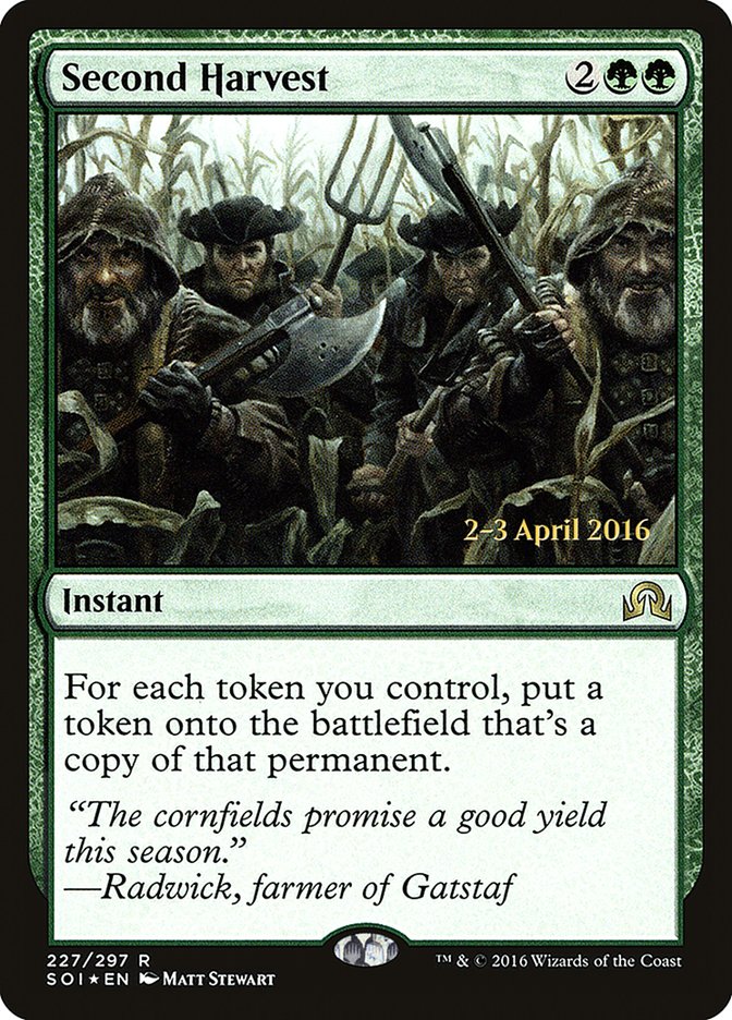 Second Harvest [Shadows over Innistrad Prerelease Promos] | Impulse Games and Hobbies