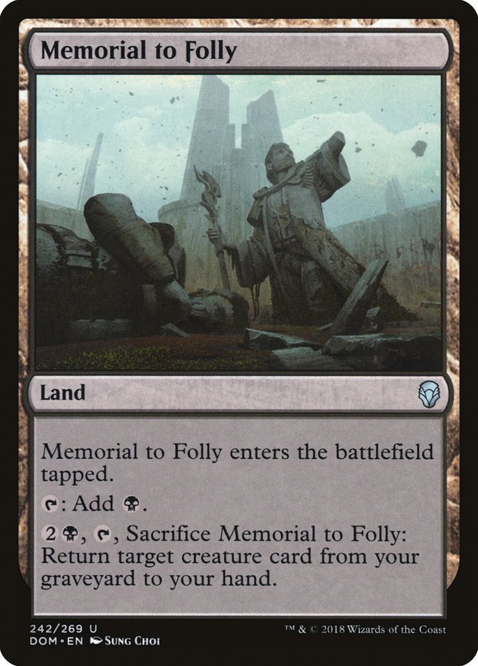 Memorial to Folly [Dominaria] | Impulse Games and Hobbies