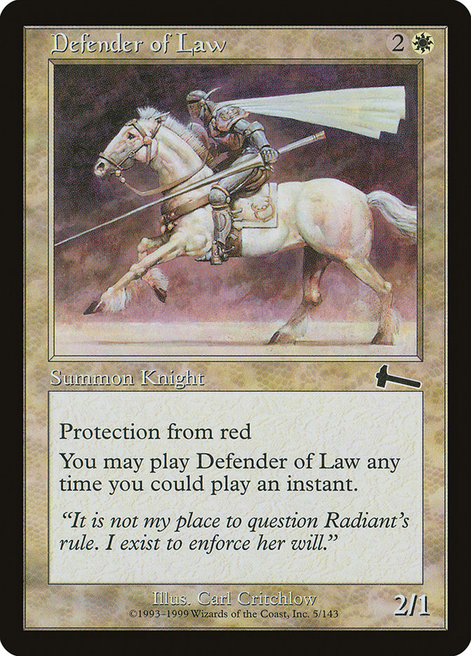 Defender of Law [Urza's Legacy] | Impulse Games and Hobbies