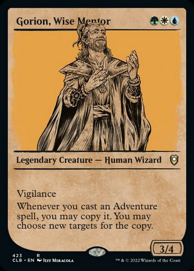Gorion, Wise Mentor (Showcase) [Commander Legends: Battle for Baldur's Gate] | Impulse Games and Hobbies